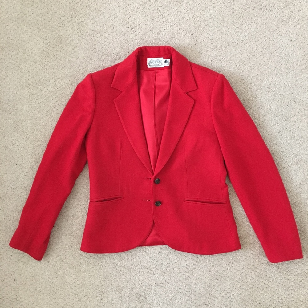 Vintage The Villager Red Blazer